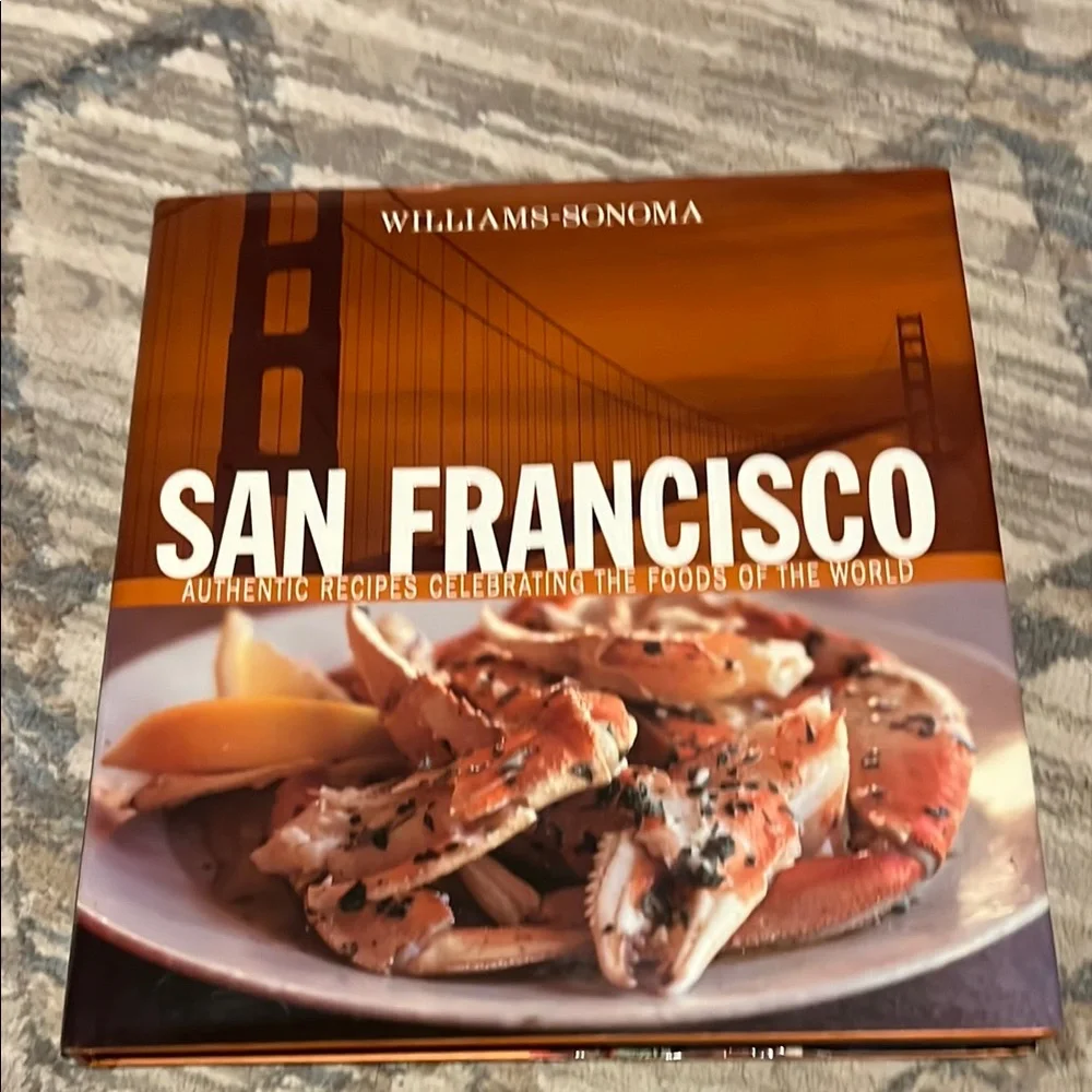 Williams Sonoma San Francisco Recipe Cookbook Book - Orange Cover